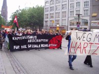 Montagsdemo in Hamburg