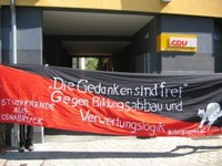 Besetzung des CDU-Büros in Osnabrück