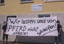 Soli-Aktion in der Schweiz für die Streikenden bei Caballito