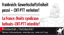 Zeichen der Solidarität: eine Karte nach Frankreich