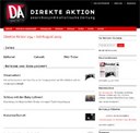 Website der »Direkten Aktion« in neuem Gewand