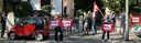 Protest vor dem serbischen Generalkonsulat in Frankfurt/M
