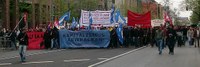 Sozialrevolutionäre Vorabenddemonstration zum 1. Mai in Frankfurt/M