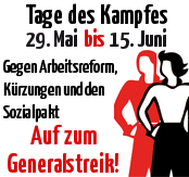 CGT, CNT und SO rufen zu Tagen der Mobilisierung vom 29. Mai bis 15. Juni auf