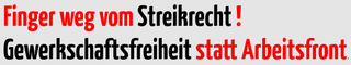 Finger weg vom Streikrecht