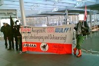 Soliaktion für Genossen bei Bally Wulff Berlin