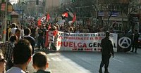 Die Gewerkschaft CNT und die Generalstreiks in Spanien