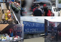 Solidarität mit dem Trucker-Streik in Gräfenhausen