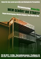 Demo: Wem gehört die Stadt? | 29.10.11 | 14 Uhr | Bertoldsbrunnen