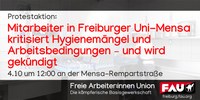 Protestaktion: Mitarbeiter in Freiburger Uni-Mensa kritisiert Hygienemängel und Arbeitsbedingungen – und wird gekündigt