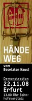 Demo für das besetzte Haus in Erfurt