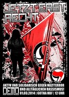 FAU Erfurt/Jena unterstützt antifaschistische Demonstration in Gotha am 1. März