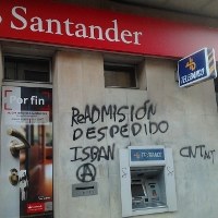 Kundgebung in Jena: ¡Solidaridad contra Banco Santander! ¡Solidaridad con la CNT!