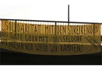 Solidarität mit den Streikenden...